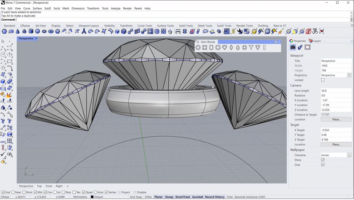 screenshot of Rhino 7